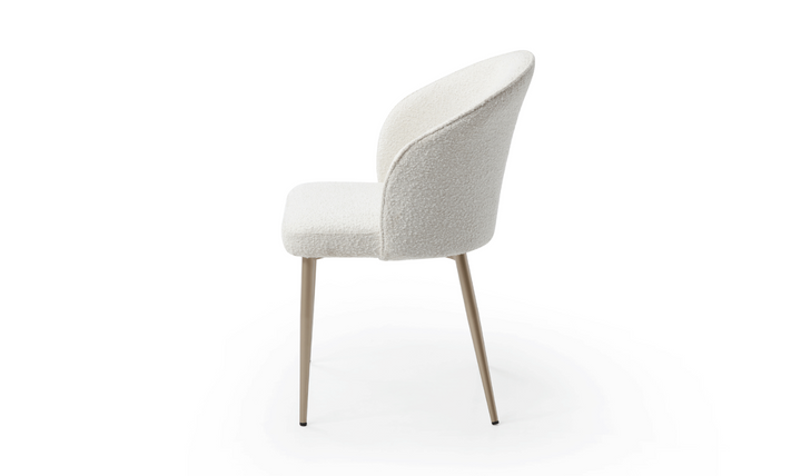 HomeTown Fabric Dining Chair in White-Jennifer Furniture