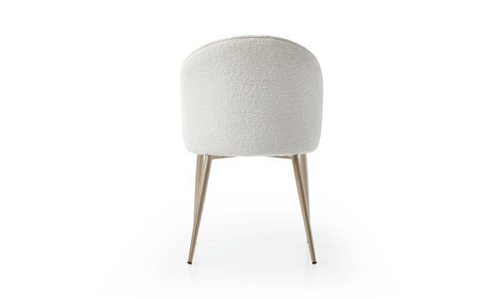 HomeTown Fabric Dining Chair in White-Jennifer Furniture