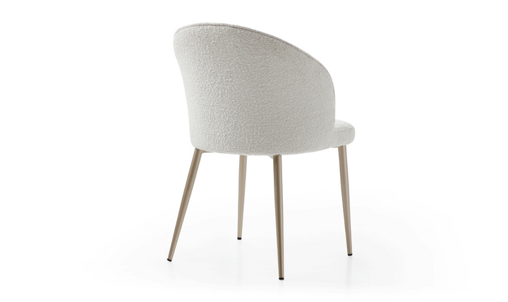 HomeTown Fabric Dining Chair in White-Jennifer Furniture