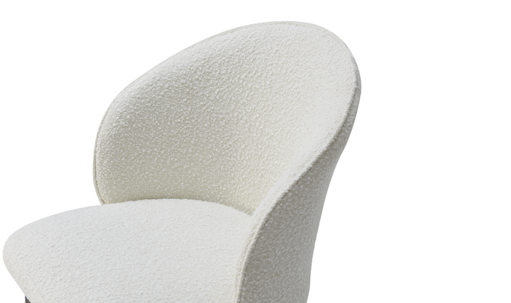 HomeTown Fabric Dining Chair in White-Jennifer Furniture