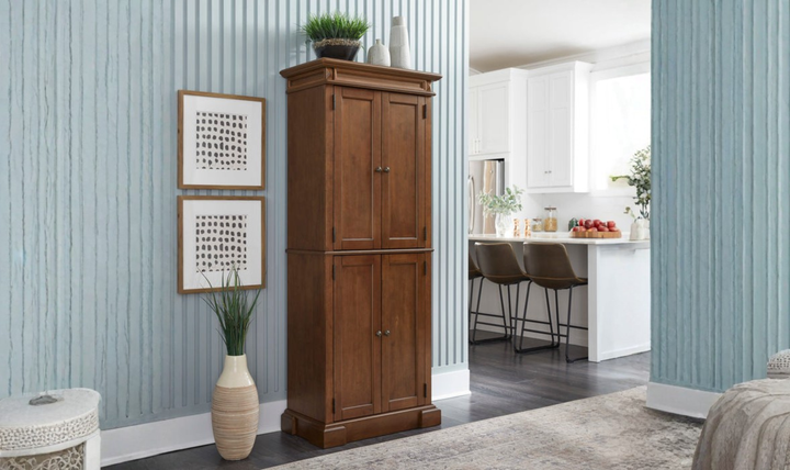 Homestyles Americana Pantry in Oak Finish-jennifer furniture