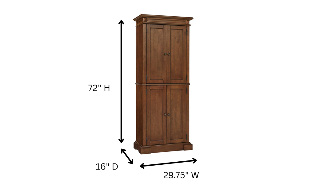 Homestyles Americana Pantry in Oak Finish