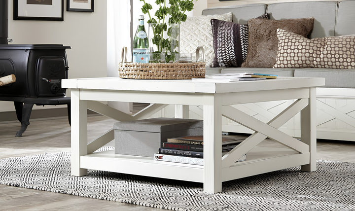 Homestyles Bay Lodge Off-White Coffee Table