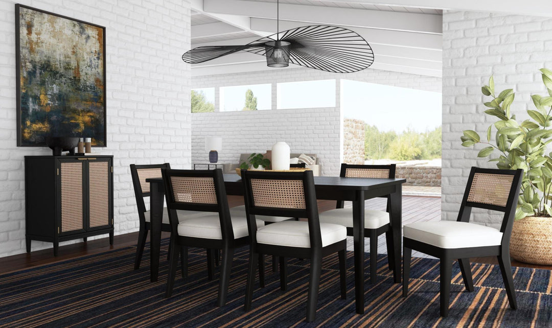 Homestyles Brentwood 6 Seater Rectangular Dining Table-Jennifer