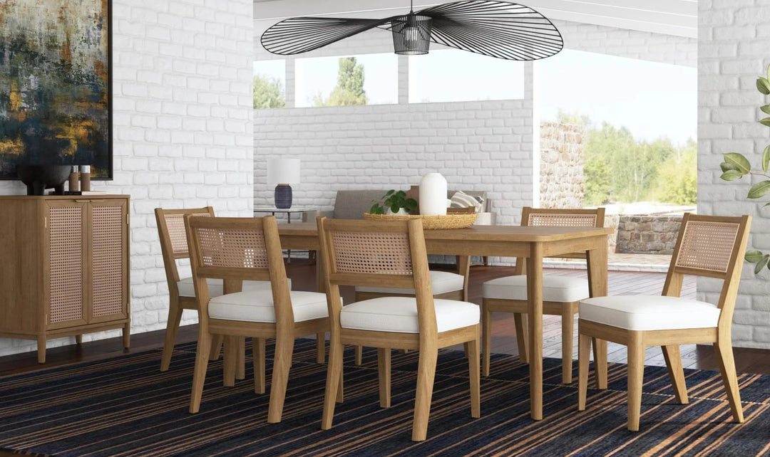 Homestyles Brentwood 6 Seater Rectangular Dining Table-Jennifer