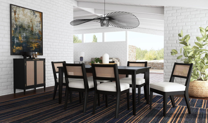 Homestyles Brentwood Bar Cabinet With Black-Painted Finish-jennifer furniture