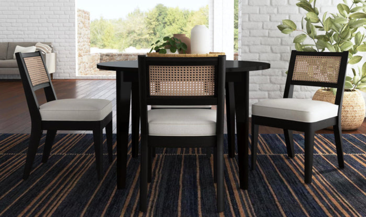 Homestyles Brentwood Black 5-Piece Round Dining Set-jennifer furniture