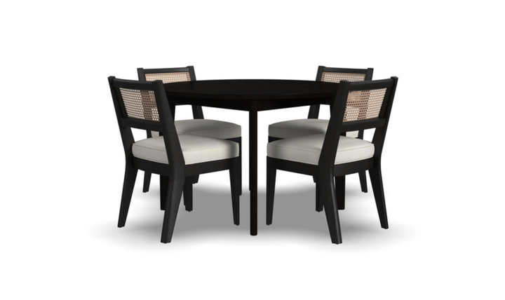 Homestyles Brentwood Black 5-Piece Round Dining Set-jennifer furniture