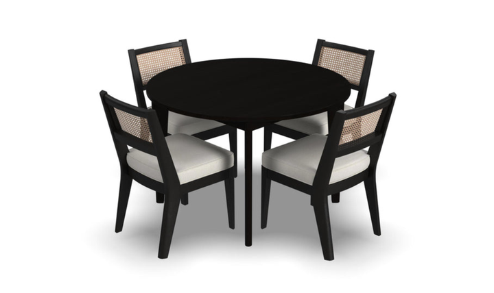 Homestyles Brentwood Black 5-Piece Round Dining Set