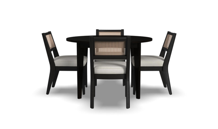 Homestyles Brentwood Black 5-Piece Round Dining Set