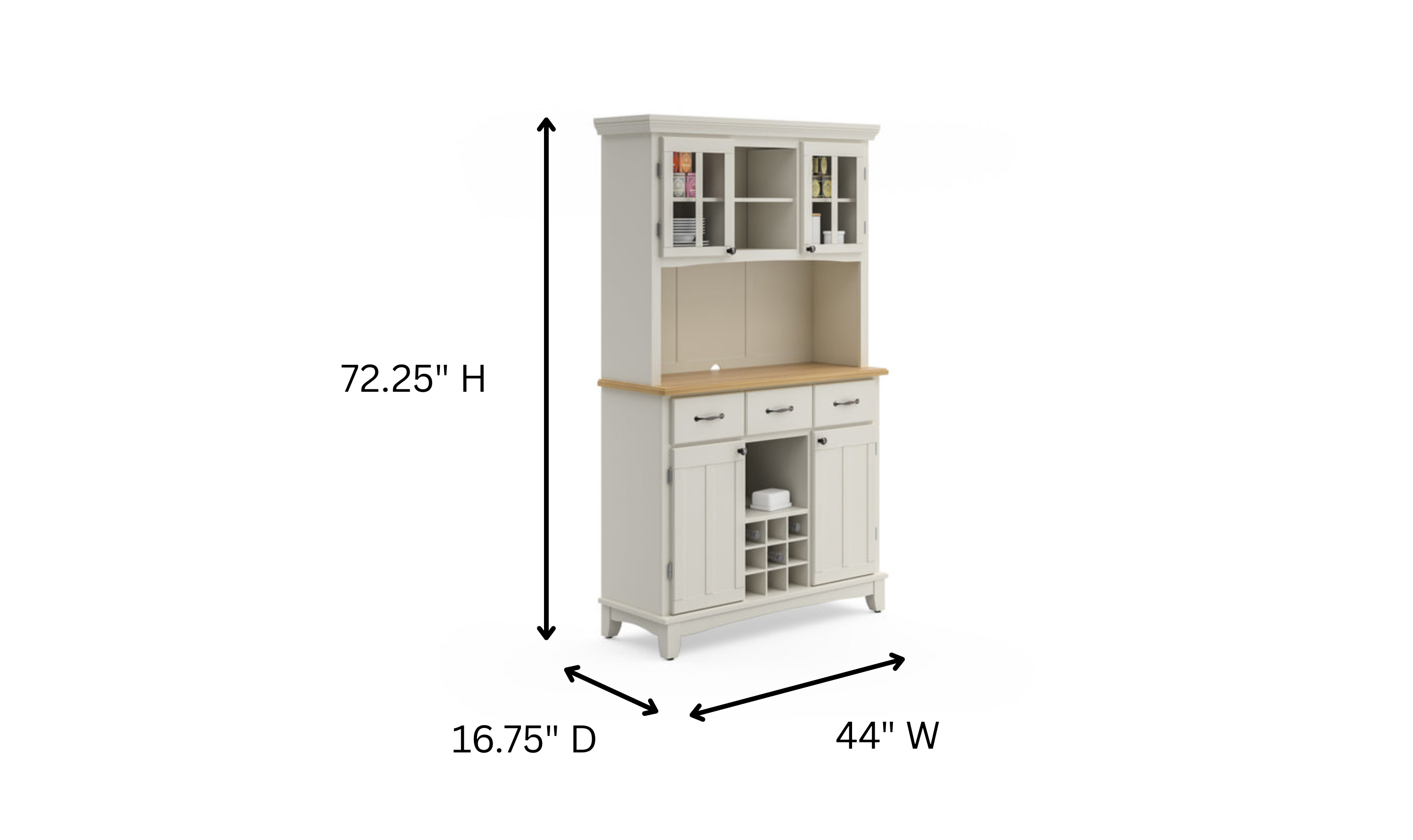 Homestyles Buffet Of Buffets Buffet with Hutch
