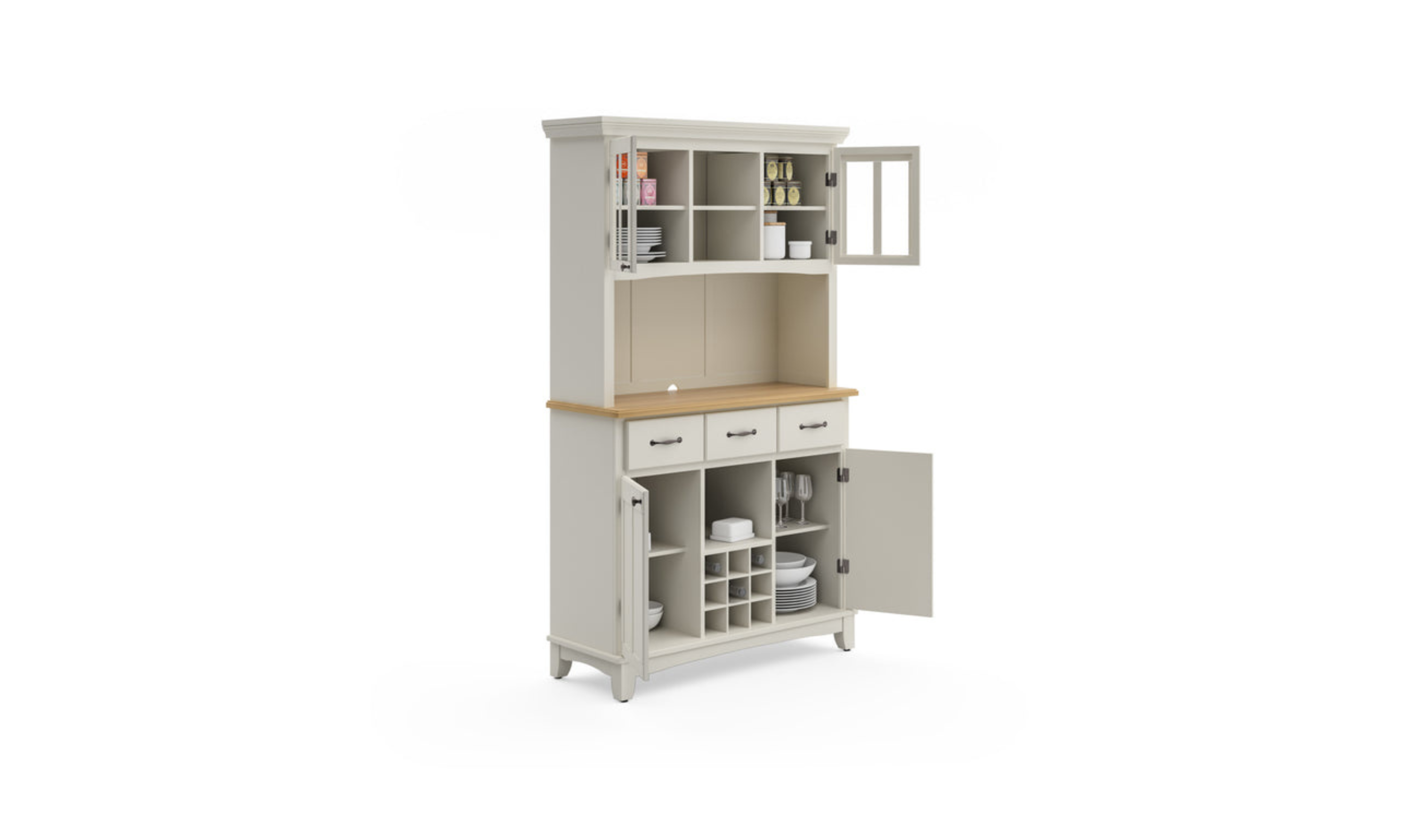 Homestyles Buffet Of Buffets Buffet with Hutch