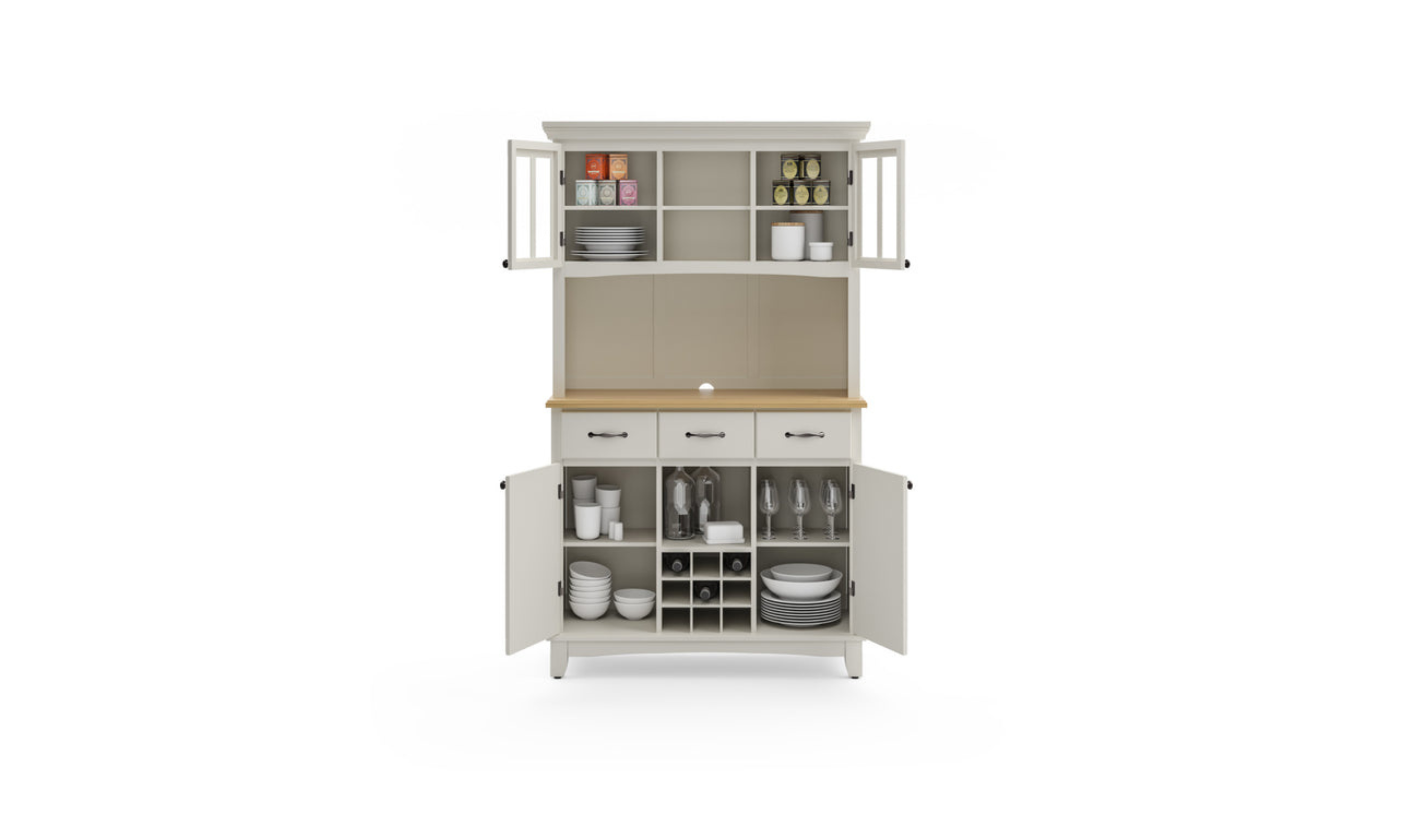 Homestyles Buffet Of Buffets Buffet with Hutch