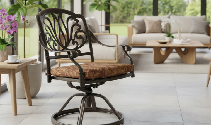 Homestyles Capri Outdoor Swivel Rocking Chair-jennifer furniture