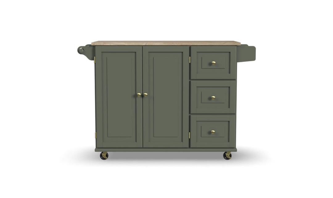 Homestyles Dolly Madison Drop Leaf Kitchen Cart