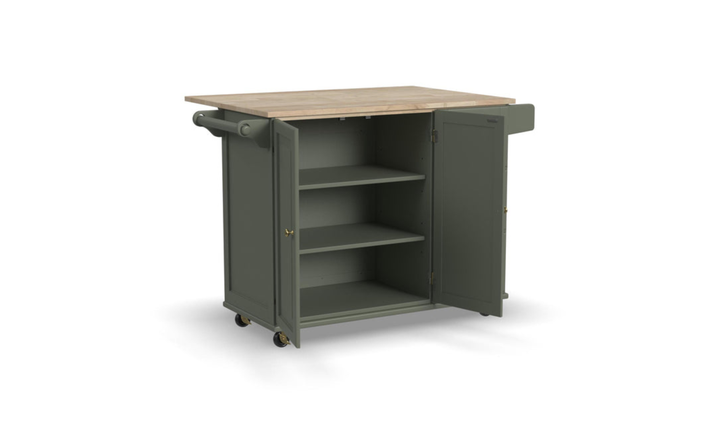 Homestyles Dolly Madison Drop Leaf Kitchen Cart