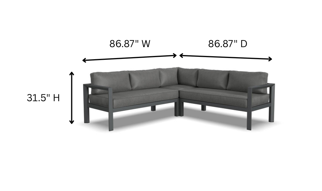 Homestyles Grayton 5-Seat Outdoor Sectional