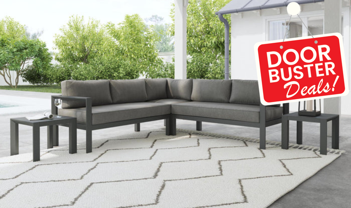 Homestyles Grayton 5 Seat Sectional Sofa With 2 End Tables-jennifer furniture