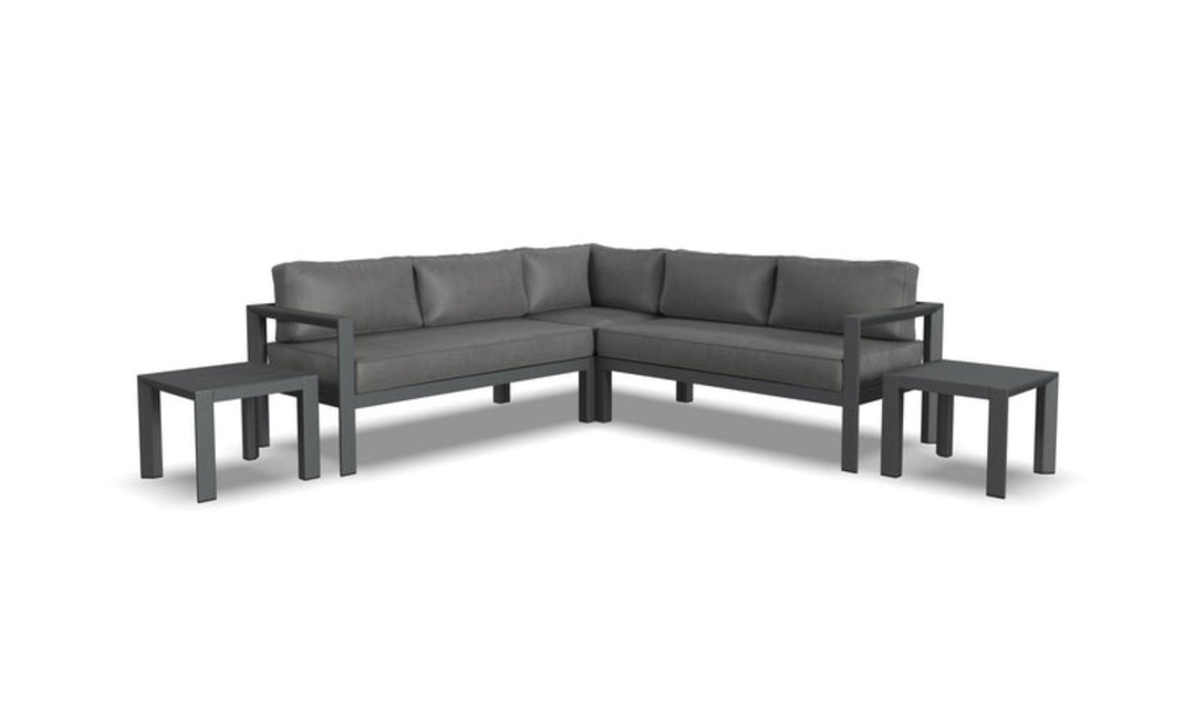 Homestyles Grayton 5 Seat Sectional Sofa With 2 End Tables-jennifer furniture