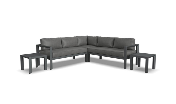 Homestyles Grayton 5 Seat Sectional Sofa With 2 End Tables-jennifer furniture