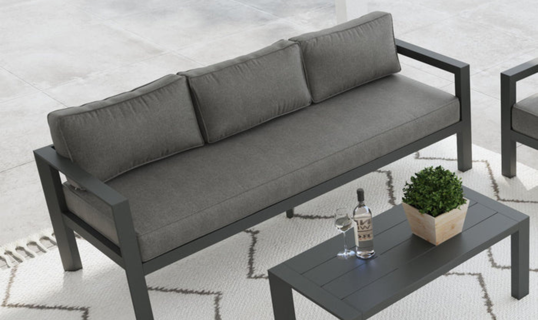 Homestyles Grayton Outdoor Aluminum Sofa 4-Piece Set-jennifer furniture