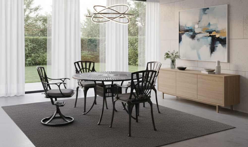 Homestyles Grenada 5 Piece Outdoor Dining Set-jennifer furniture