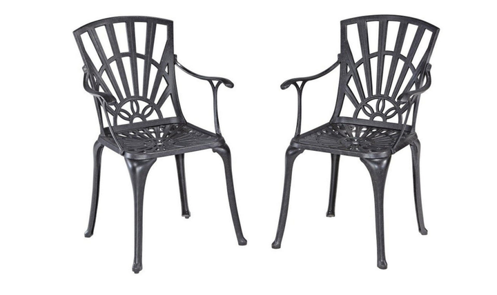 Homestyles Grenada Traditional Metal Outdoor Chair