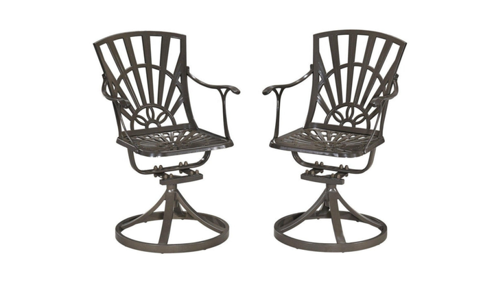 Homestyles Grenada Traditional Metal Outdoor Chair