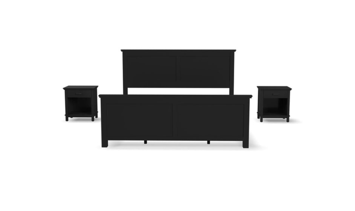 Homestyles Oak Park King Bed and Two Nightstands