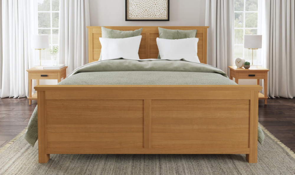 Homestyles Oak Park King Bed, Dresser, and Two Nightstands-jennifer furniture