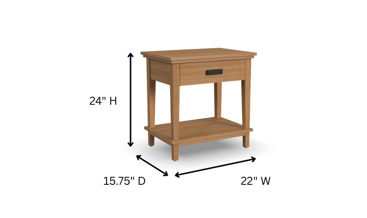 Homestyles Oak Park King Bed, Dresser, and Two Nightstands