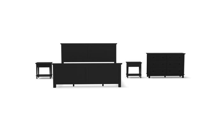 Homestyles Oak Park King Bed, Dresser, and Two Nightstand