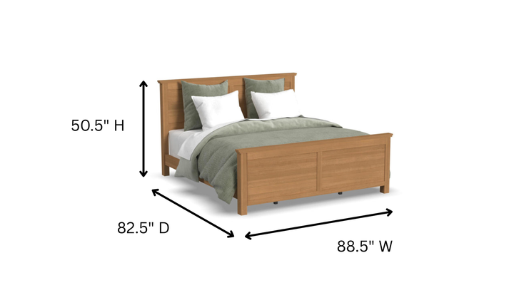 Homestyles Oak Park King Bed, Two Nightstands and Dresser