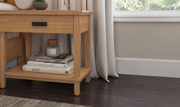 Homestyles Oak Park Single Drawer Nightstand-Jennifer Furniture