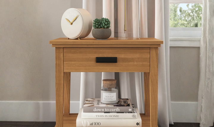 Homestyles Oak Park Single Drawer Nightstand-Jennifer Furniture
