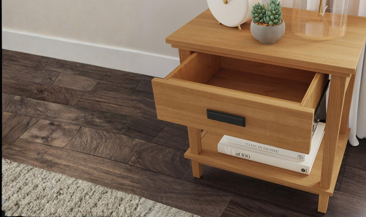 Homestyles Oak Park Single Drawer Nightstand-Jennifer Furniture