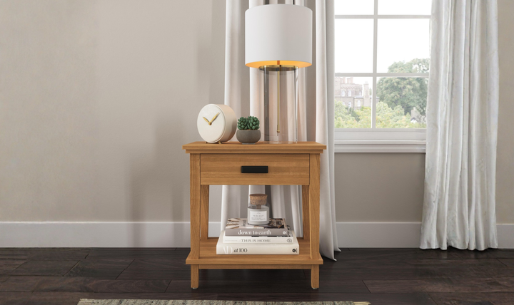 Homestyles Oak Park Single Drawer Nightstand-Jennifer Furniture