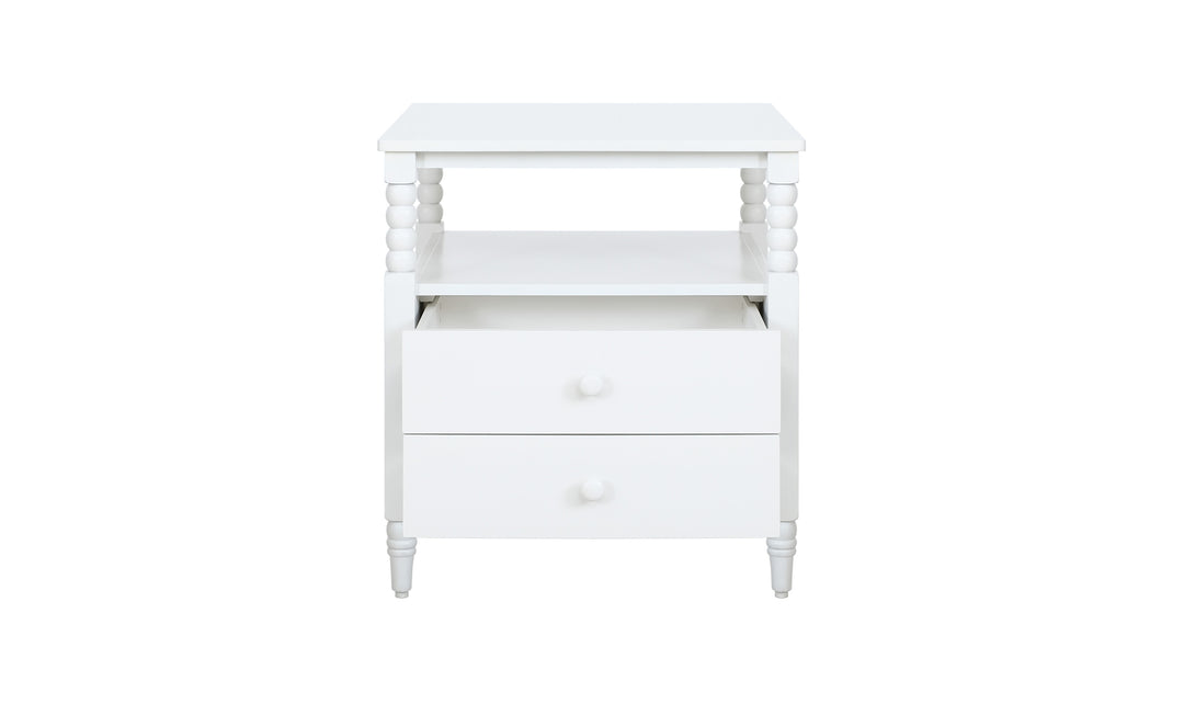 Homestyles Spindle 2 Drawer Wooden Nightstand