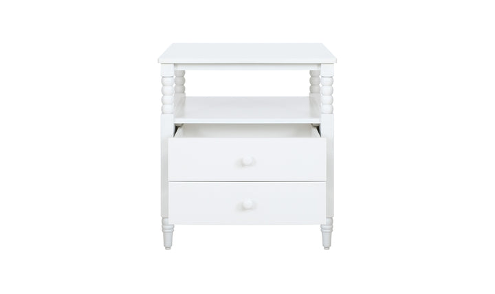 Homestyles Spindle 2 Drawer Wooden Nightstand