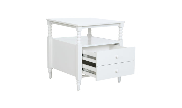 Homestyles Spindle 2 Drawer Wooden Nightstand