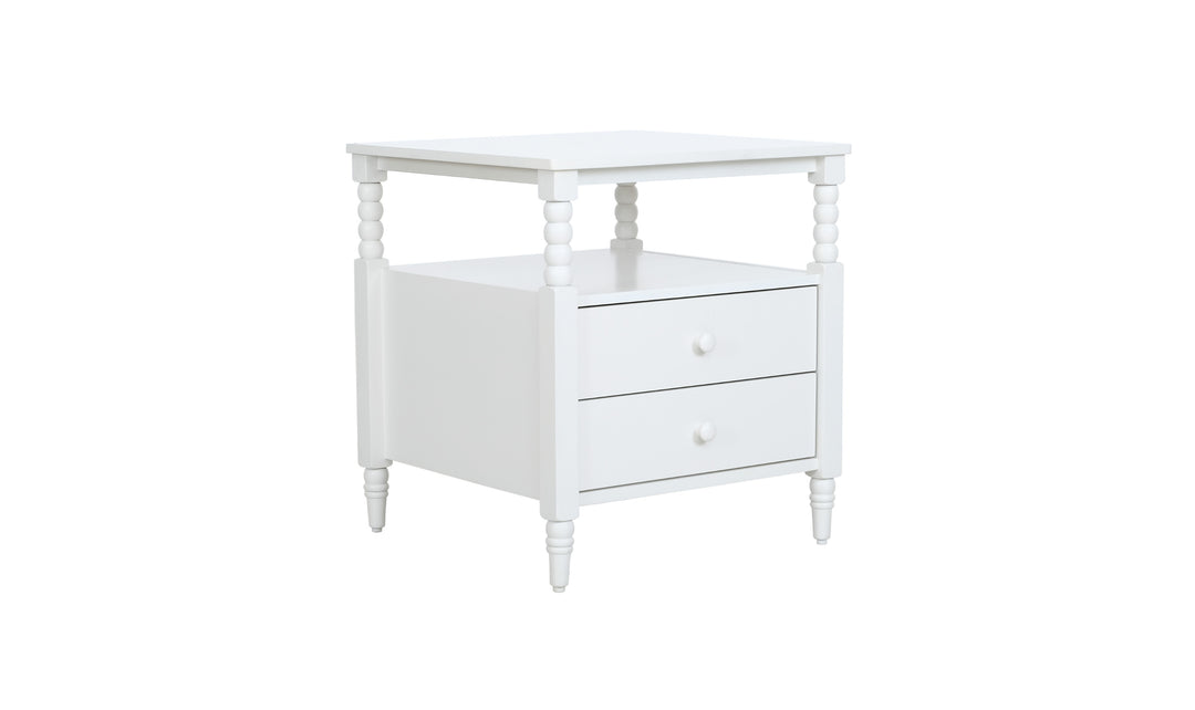 Homestyles Spindle 2 Drawer Wooden Nightstand