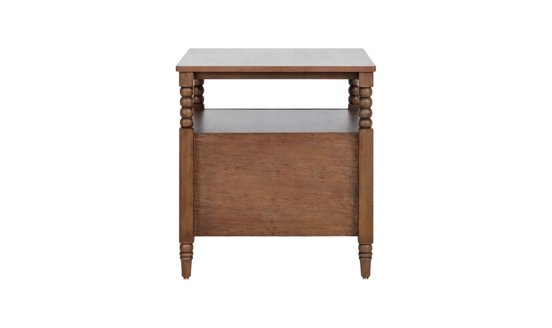 Homestyles Spindle 2 Drawer Wooden Nightstand