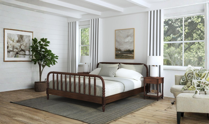 Homestyles Spindle King Bed and Two Nightstands-jennifer furniture