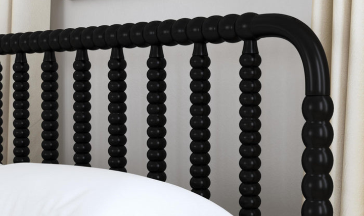 Homestyles Spindle Wooden Black King Bedroom Set-jennifer furniture