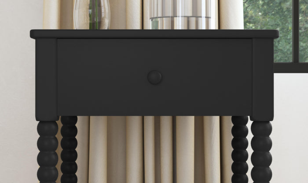 Homestyles Spindle Wooden Black King Bedroom Set-jennifer furniture