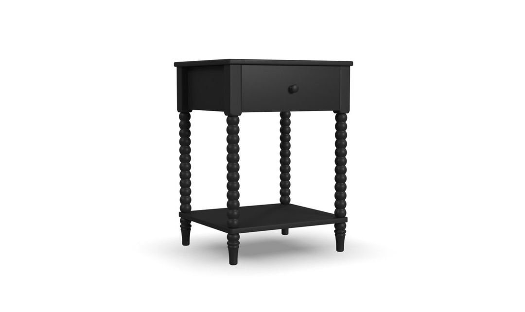 Homestyles Spindle Wooden Black King Bedroom Set