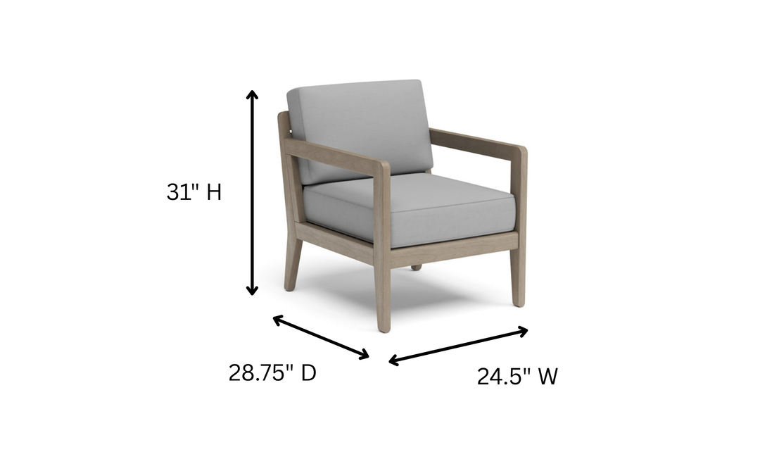 Homestyles Sustain 4-Piece Wooden Outdoor Sofa Set