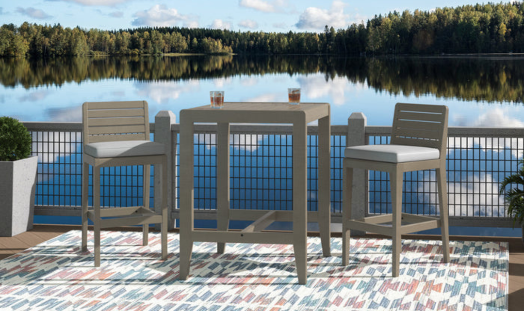 Homestyles Sustain Outdoor High Bistro Table Set-jennifer furniture