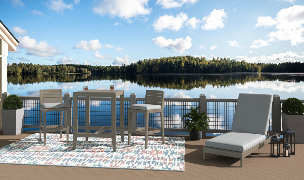 Homestyles Sustain Outdoor High Bistro Table Set-jennifer furniture