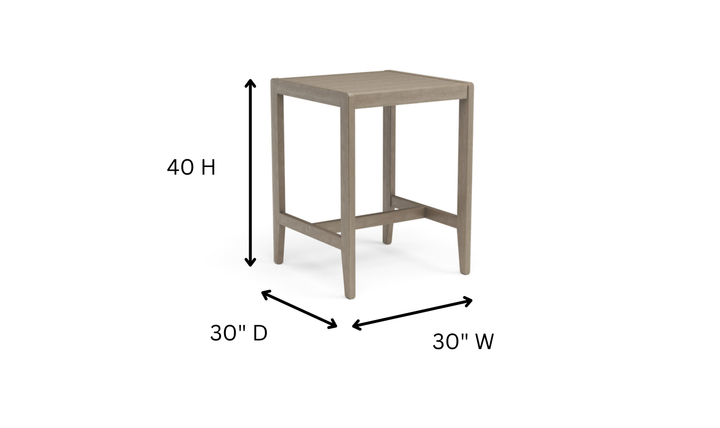 Homestyles Sustain Outdoor High Bistro Table Set